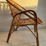 Rattan armchair