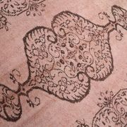 Tapis Vintage Kilim Rose Poudré Motifs Anatoliens, 176x282