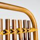 Bamboo and rattan coat rack in mid-century style attributed to Olaf Von Bohr, Italy, 1950s.