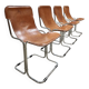 Vintage leather Calla Arflex dining chair Ari Colombo
