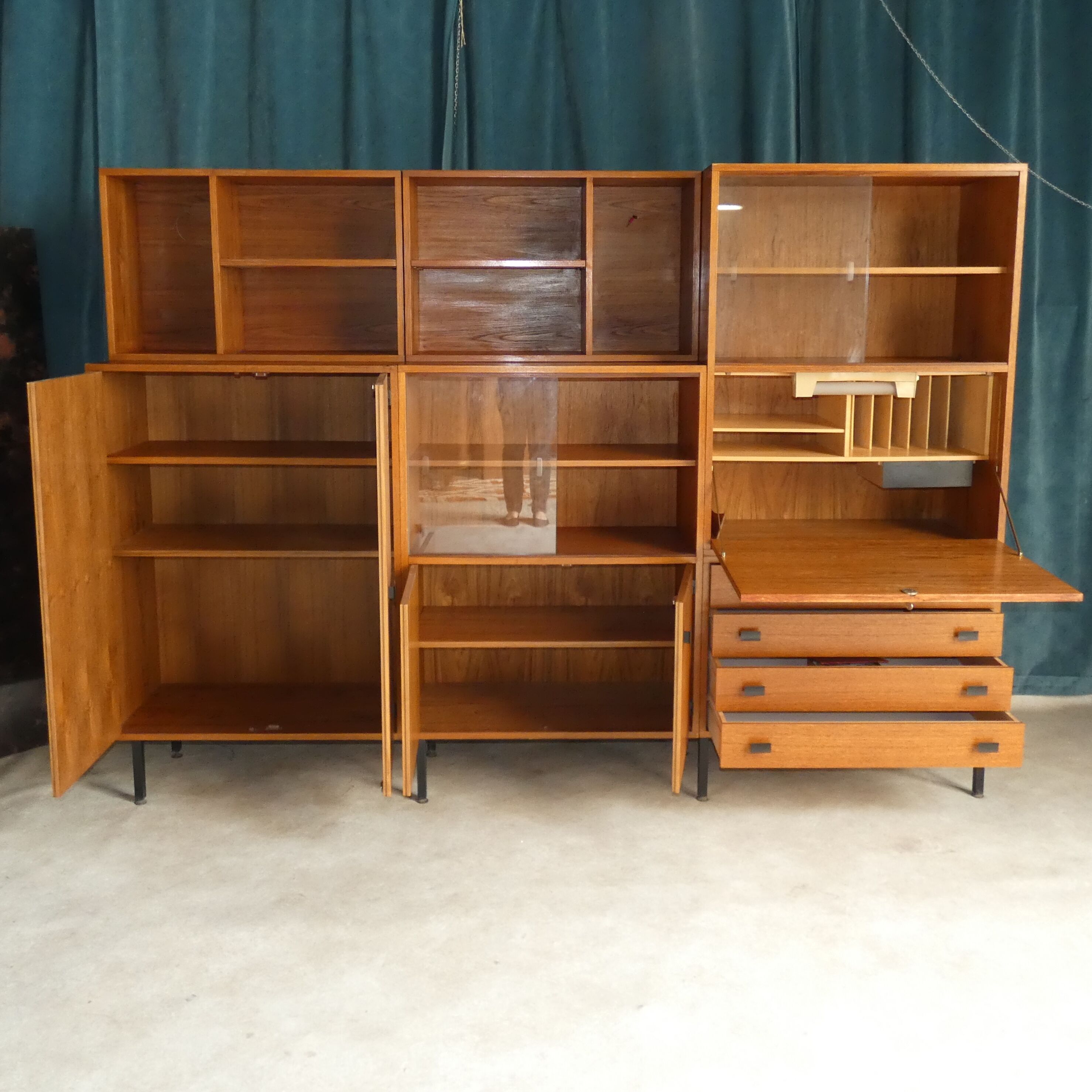 secretary in teak 1950