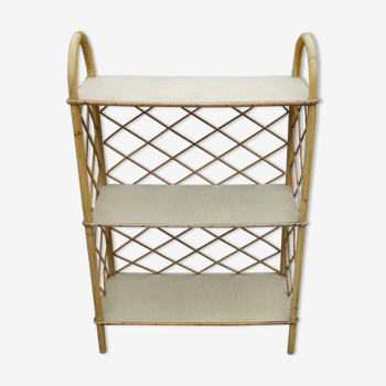 Rattan standing shelf 60s