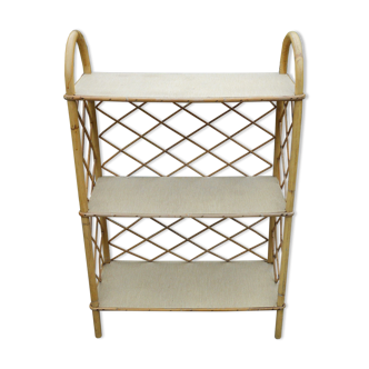Rattan standing shelf 60s