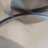 Vintage wall lamp - Chrome and opaline - 1970