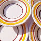 Set of 6 vintage 1970/1980s hollow plates.