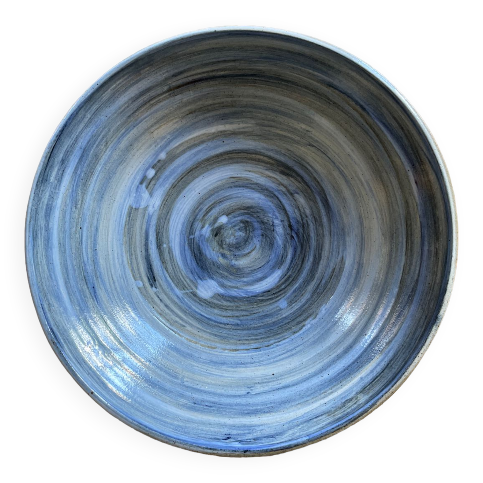 Vintage glazed terracotta dish