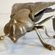 Vintage fly ashtray in patinated metal