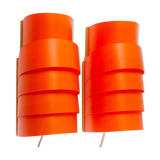 Pair of Scandinavian Model V 311 Wall Lights by Hans-Agne Jakobsson for Ellysett, Sweden, 1970s