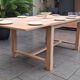 Farmhouse table with extension