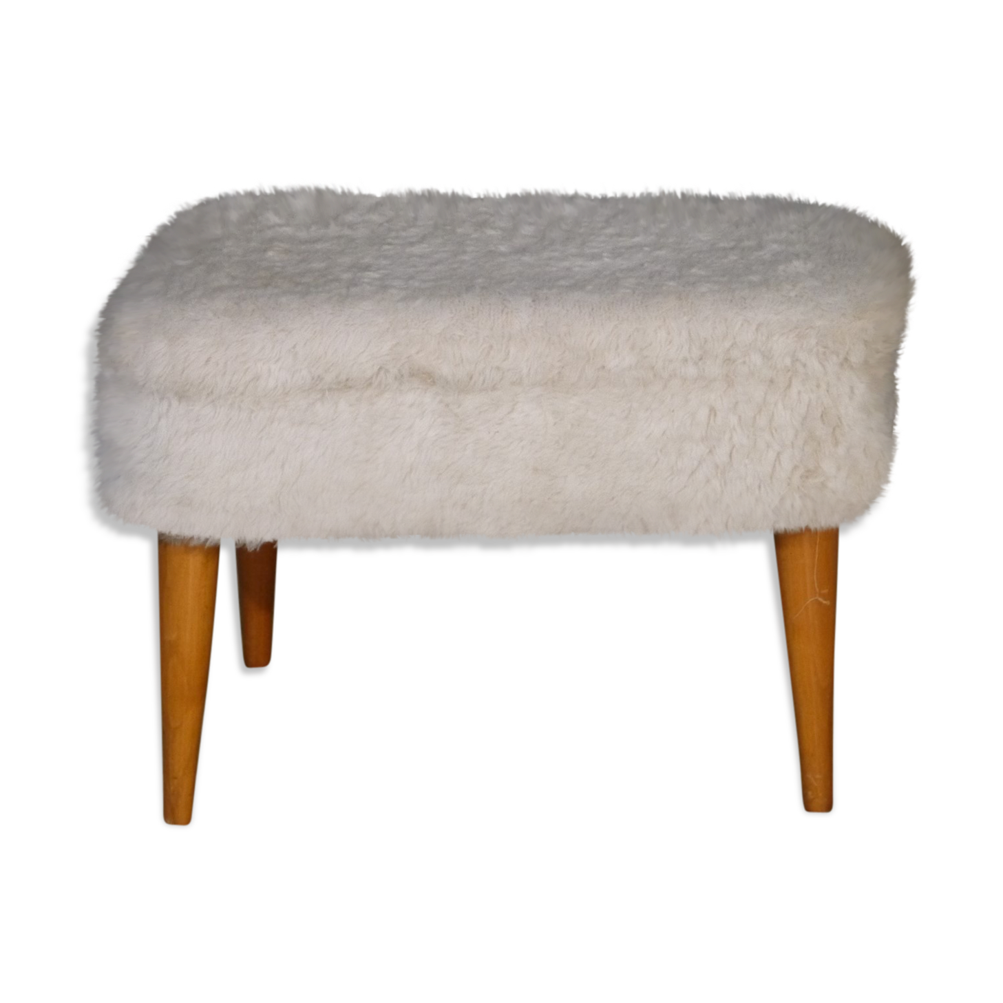 Stool rug vintage 1970