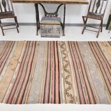 5x9 Soft Pastel Red Vintage Kilim Rug 150x290Cm SK 32959