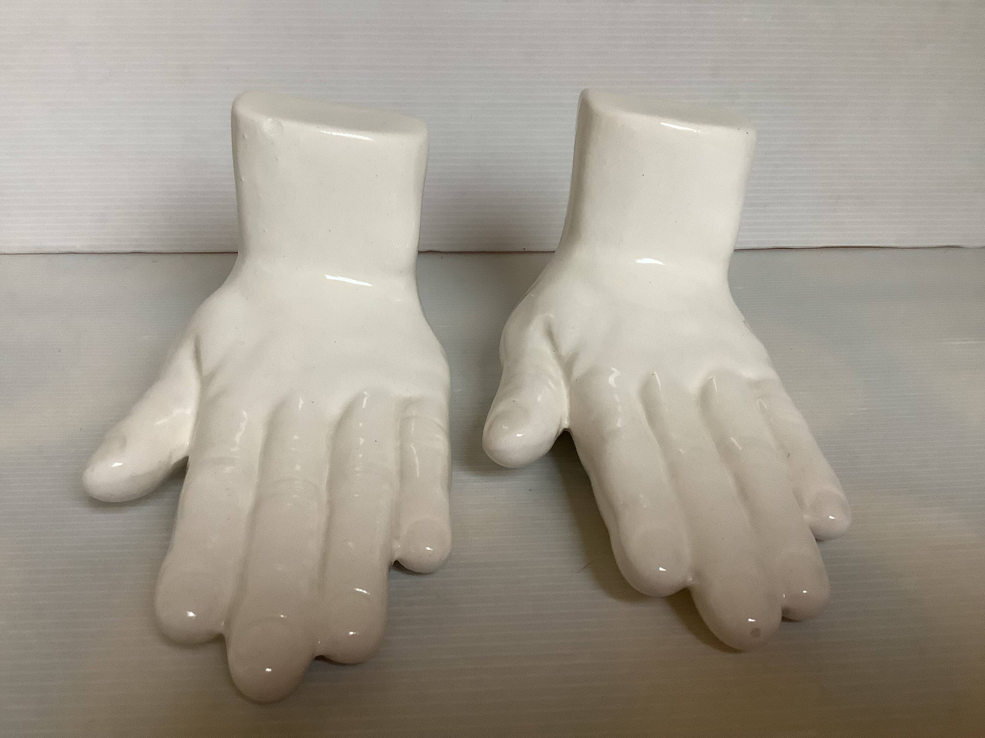 Pair of hand bookends
