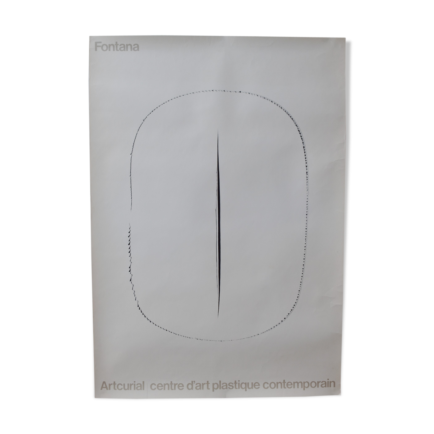 Poster Lucio Fontana 1977 concetto spaziale