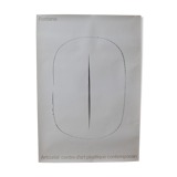 Poster Lucio Fontana 1977 concetto spaziale