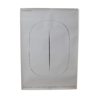 Poster Lucio Fontana 1977 concetto spaziale