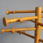 Scandinavian wooden coat rack by Nanna Ditzel