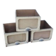 Set of three drawers