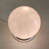 20cm opaline globe ceiling or table lamp - mid-20th century