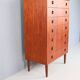 Mid-century modern Danish chest of seven drawers, tallboy in teak, 1960s