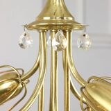 Mid-Century Chandelier by Emil Stejnar for Rupert Nikoll / 1950s Austria / Flower Bouquet Light