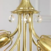 Mid-Century Chandelier by Emil Stejnar for Rupert Nikoll / 1950s Austria / Flower Bouquet Light