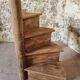 Segment of a spiral staircase in solid oak, early 19th century.