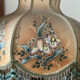 Table lamp, beads and flowers