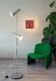 70's floor lamp, Italy, chrome and aluminium