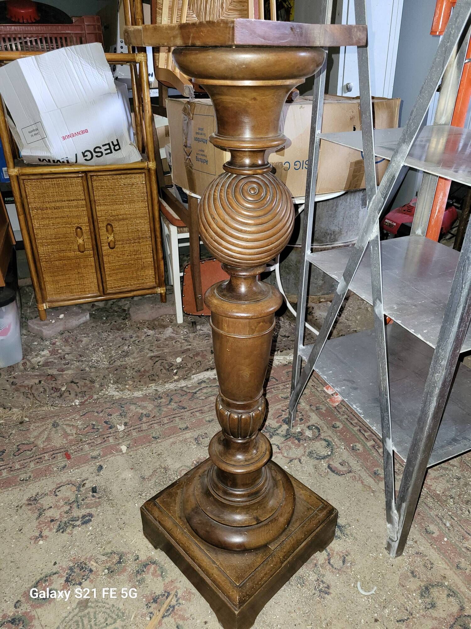 Walnut stool