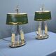 Pair of "Bouillotte" Lamps in Brass, Empire Style – Early 20th Century