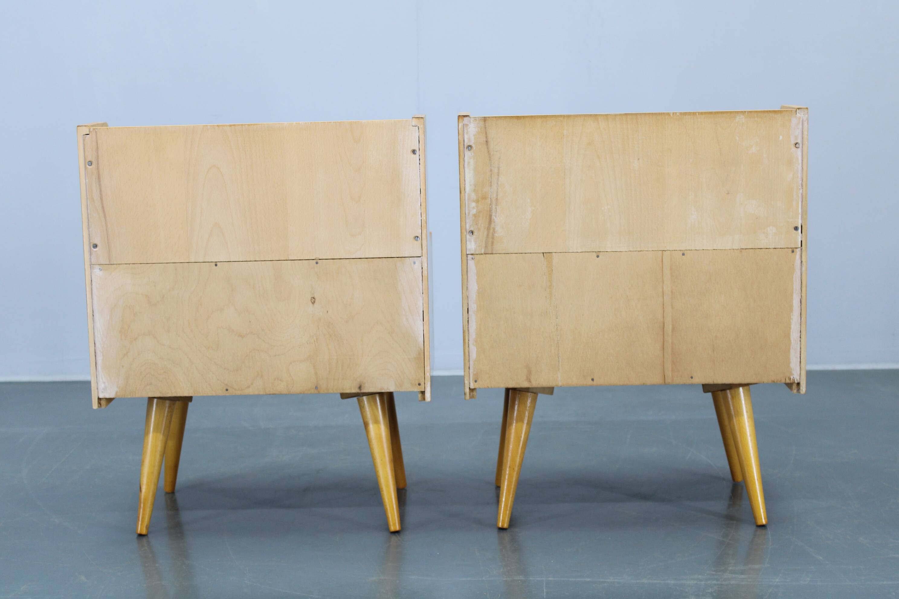 1960s Pair of Night Stands with, Czechoslovakia