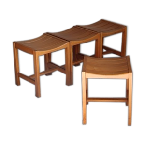 Suite de 4 tabourets