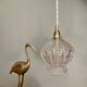 Vintage globe pendant in molded glass
