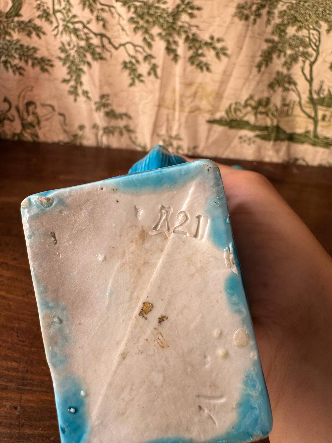 Paire de chiens de Foo en porcelaine - Chine, époque République (début