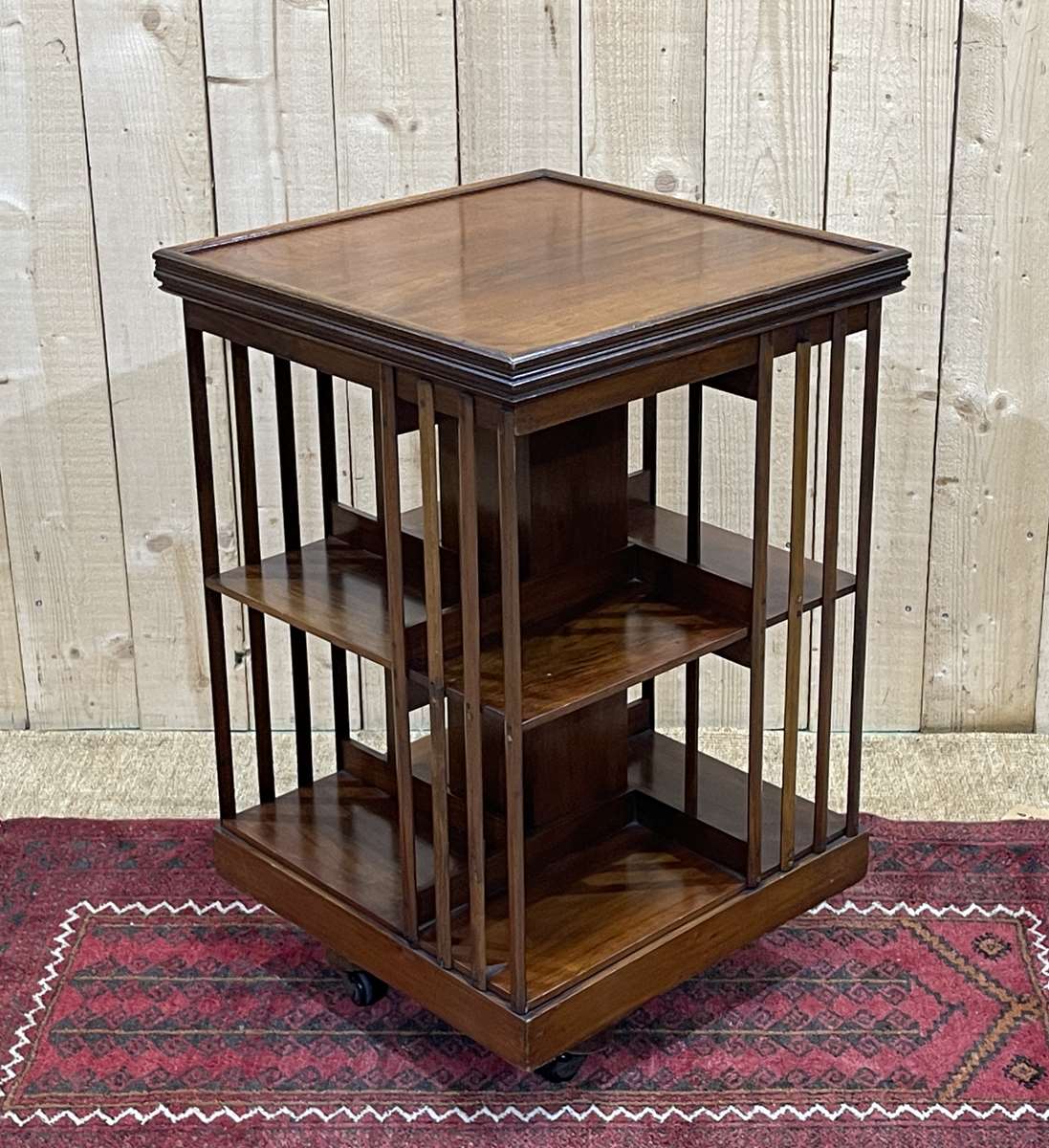 1930s mahogany revolving bookcase