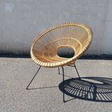 Sunburst Rattan Armchair