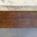 Old monastery bench in solid wood, length 180 cm