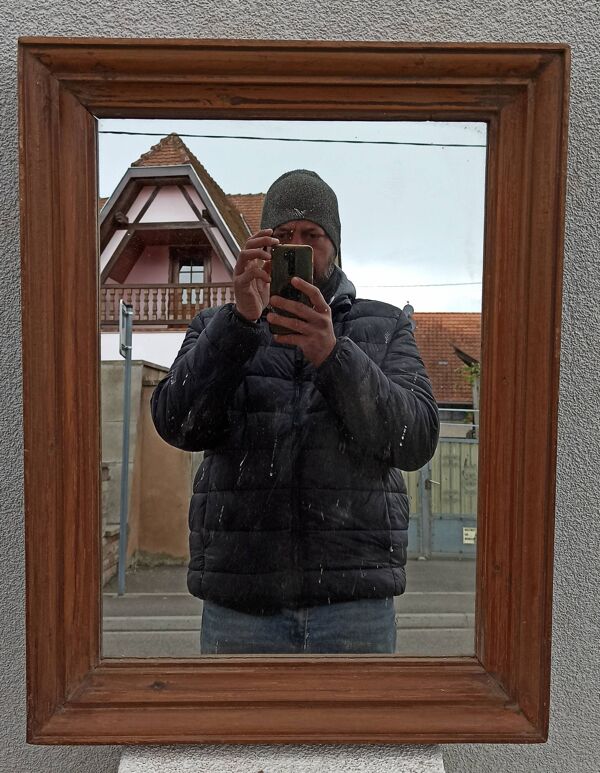 Miroir ancien en bois