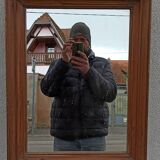 Old wooden mirror