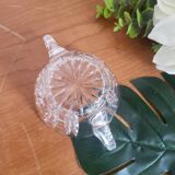 Cut Crystal Bowl with 2 Handles