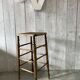 Tabouret bois/cannage