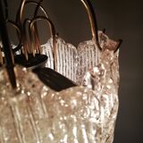 Ceiling lamp with Murano glass sheets