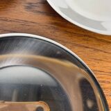 Set de 6 assiettes à dessert en inox facix, italie