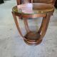 Table basse sellette gueridon art deco 1930 en noyer