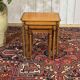 Set of 3 nesting tables in cherry wood from the 1960s.