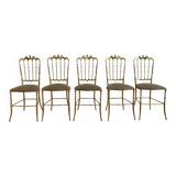 5 chairs by Chiavari Italy