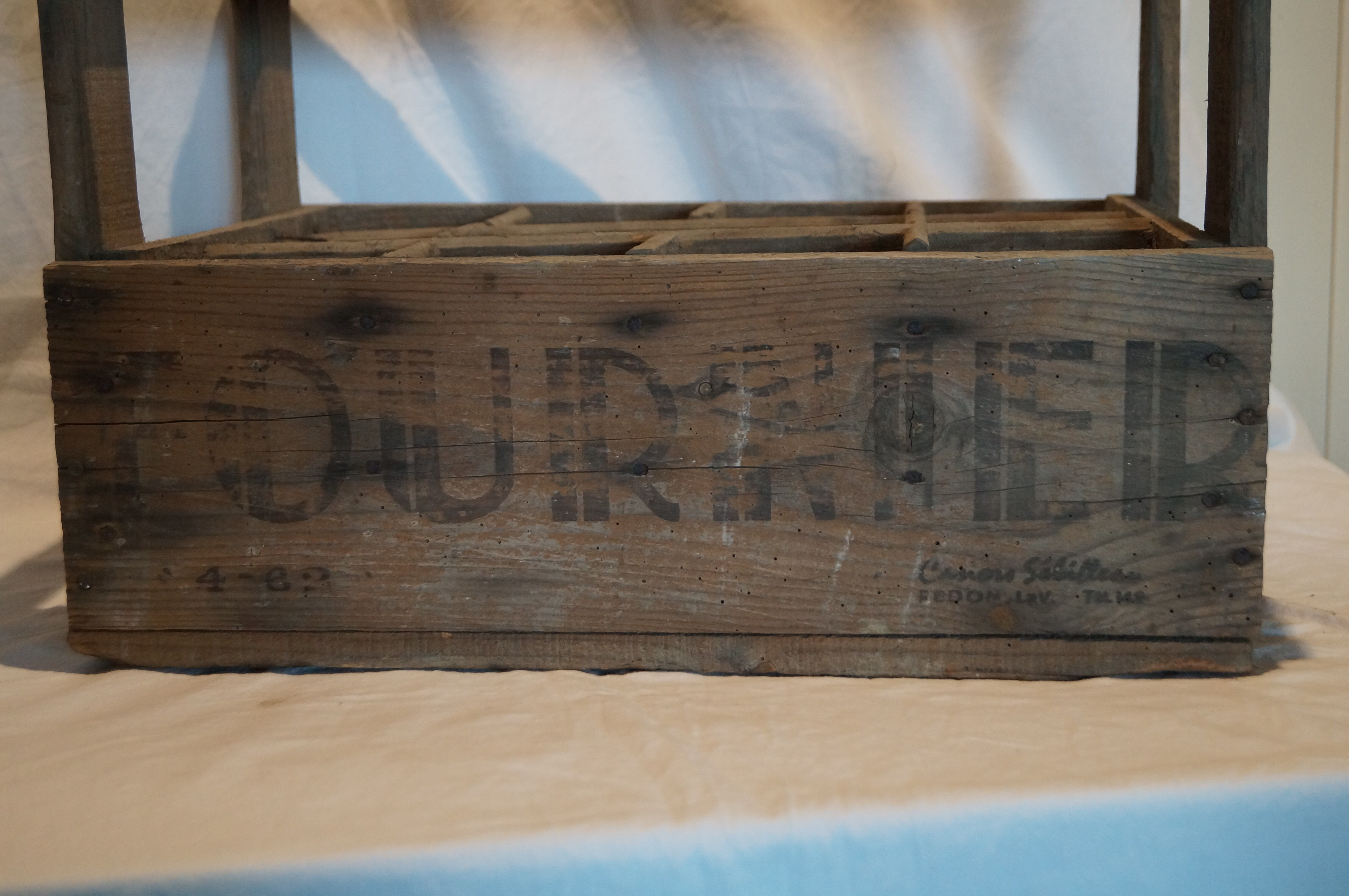 Old bottles wooden door