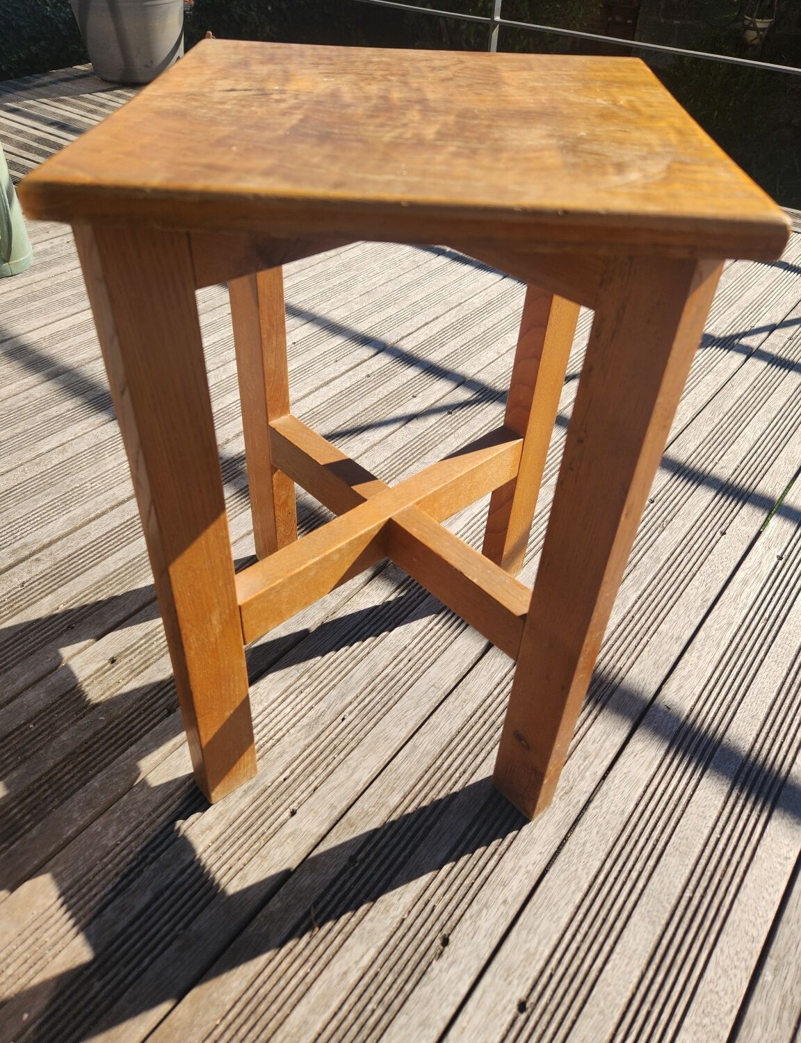 1950s wooden reconstruction stool