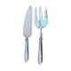 Patisserie art deco service in silver-plated shovel and fork