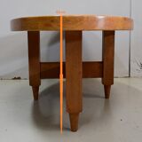 Table de salon en chêne massif, par R. Guillerme et J. Chambron, éditions « Votre Maison » 1960